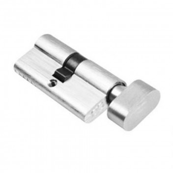 QS 3KEY DOUBLE SATIN NICKEL KNOB CYLINDER 60MM
