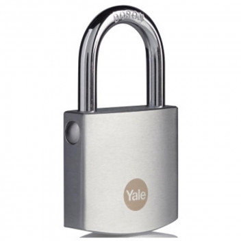 YALE SATIN CHROME PADLOCK 40MM