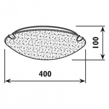 RADIANT CEILING LIGHT 2XE27 300MM