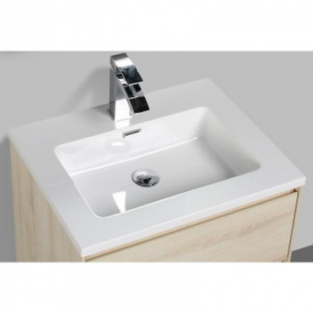 CLEAR CUBE ENZO BASIN WHITE 600MM