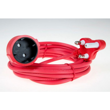 RED 2CORE GARDEN LEAD EXTENSION 10AMPX20M