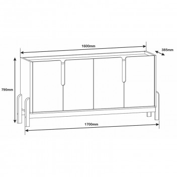 4DOORS LIZZ BUFFET 1.70M