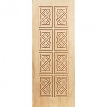 KAYO SEMI EXTERIOR DECORATIVE ROUTERED MEDIUM DUTY DOOR 813X2032MM