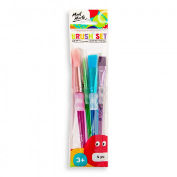 KIDS CRAFT BRUSH SET 4 PIECE