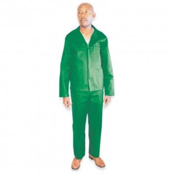 MAT-SAFE OVERALL CONTI SUIT EMERALD GREEN 2PIECE SIZE 34