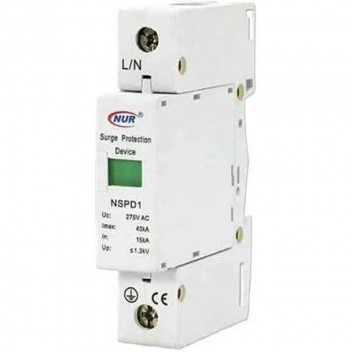 NUR 1POLE DIN SURGE ARRESTOR 40KA 275V