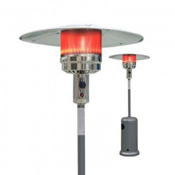 SILVER POWDER COATED GAS PATIO HEATER 2.21M