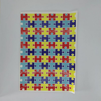 CRAFT AUTISM PUZZLE FAUX LEATHER A13
