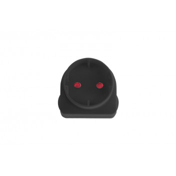 ELECTRICMATE BLACK SCHUKO ADAPTOR