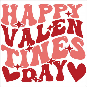 GROOVY VALENTINE VINYL CRAFT UV DTF STICKER