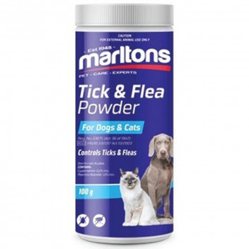 MARLTON TICK AND FLEA DOG AND CAT POWDER