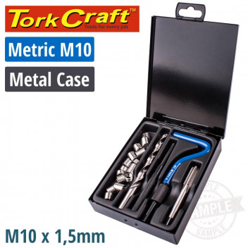TORK CRAFT M10 THREAD REPAIR KID WITH TOOLBOX