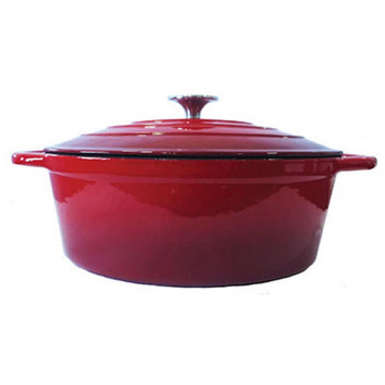 CASSEROLE OVAL 160/061 RED 4.0LT LKS