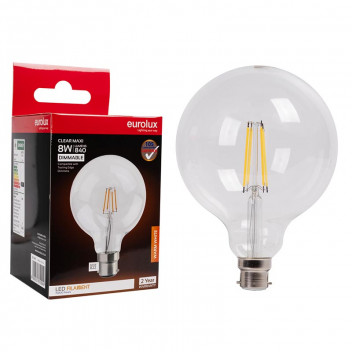 EUROLUX LED FILAMENT MAXI BULB B22 8W DIMM 3000K