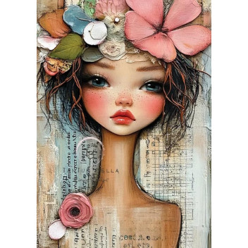 LILA BLOOM DECOUPAGE A4