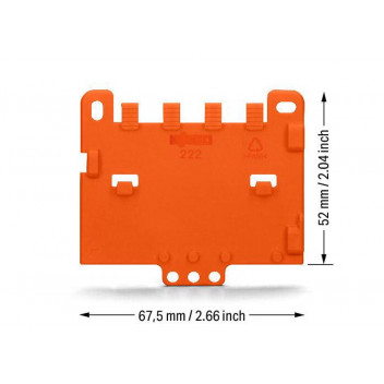 WAGO STRAIN RELIEF PLATE FOR 221-500 10PP