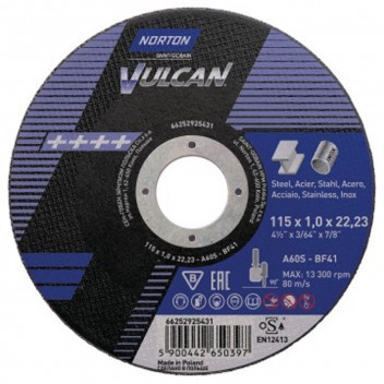 VULCAN CUTTING DISC STEEL 115X22.23MM