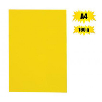 BUTTERFLY CRAFT BOARD YELLOW A4 160GSM