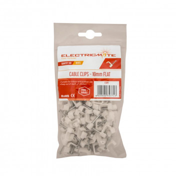 FLAT CABLE CLIP 10MM 100PIECE