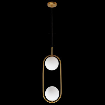 K LIGHT GOLD LUNA DOUBLE LED G9 PENDANT LIGHT