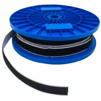 VELCRO SELF ADHESIVE BLACK LOOP 20MMX40M