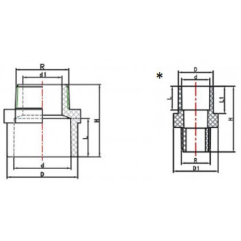 TOMMY ADAPTOR MALE GIV PVC SOLENT WELD 63X50X1 1/2 INCH