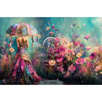MIDNIGHT BLOOM DECOUPAGE A3