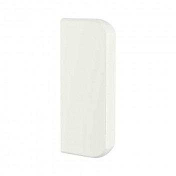 WHITE 2X COMPARTMENT END CAP