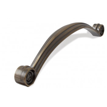 ANTIQUE BRASS SCROLL HANDLE 128MM