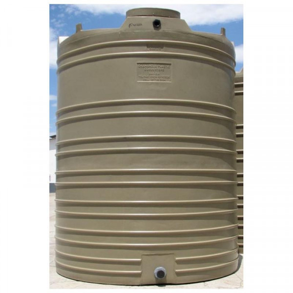WATER TANK POLY VERTICAL 5000L MEDIUM WEIGHT 2.05HX1.88W 100KG