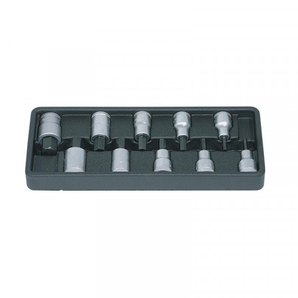 GEDORE BLUE METAL BOX ALLEN KEY SOCKET SET 5-19MM