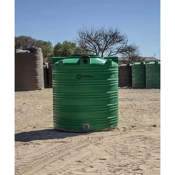 WATER TANK POLY VERTICAL 1000L LIGHT WEIGHT 1.21HX1.10W 20KG