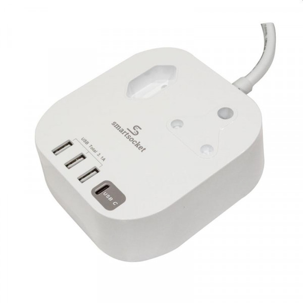 Smart Compatible Usb Socket SMART SOCKET SSO + EURO + USB A + USB C + POWER DELIVERY TECHNOLOGY