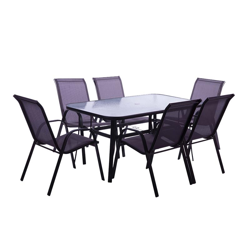 PATIO STEEL SET 7 PIECE