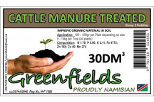 GREENFIELDS ORGANIC CATTLE MANURE FERTILIZER 30DM