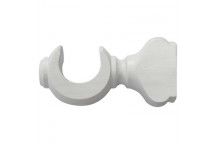 WHITE WOOD SINGLE BRACKET 34MM