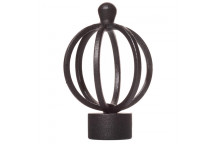 MATT BLACK BASKET FINIAL 28MM