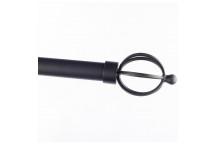 MATT BLACK SINGLE BASKET POLE SET 2.5M