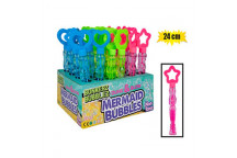 MERMAID WAND BUBBLE PARTY 24CM