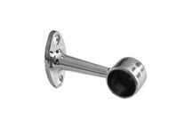 ROUND WALL END CHROME BRACKET 19MM 2 PER PACK