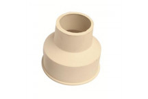 DUTTON WHITE FLUSH PIPE CONNECTOR