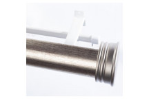 GERMAN SILVER HALF ROUND END CAP POLE SET  63MM X 3M