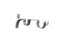 CHROME DOUBLE BRACKET 28MM