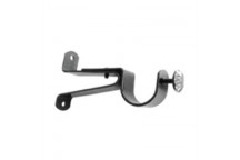 BLACK GYPSY SINGLE WALL BRACKETS  28MM