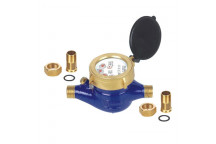 BRASS PRECISION WATER METER WITHOUT TAIL PIECE 20MM