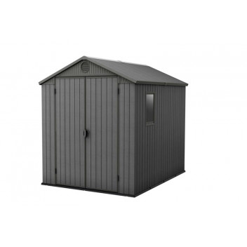 GREY DARWIN SHED 6X8 190X243.8X221CM GREY DARWIN SHED 6X8 190X243.8X221CM