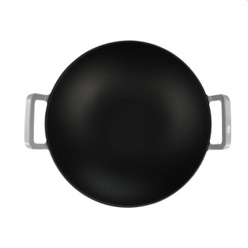 CHEF WOK WITH D/HANDLE (36CM)(GREY) CHEF WOK WITH D/HANDLE (36CM)(GREY)