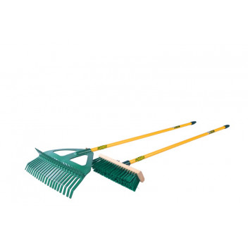 LASHER COMBINATION RAKE AND BROOM GARDEN TOOL LASHER COMBINATION RAKE AND BROOM GARDEN TOOL