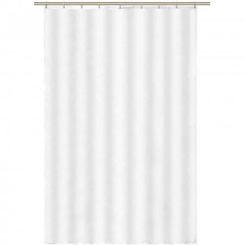 DRIP DRY SHOWER CURTAIN W/RING WHITE DRIP DRY SHOWER CURTAIN W/RING WHITE