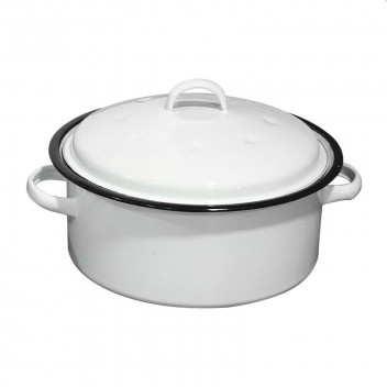 LK\'S ENAMEL MEDIUM ROUND CASSEROLE LK\'S ENAMEL MEDIUM ROUND CASSEROLE
